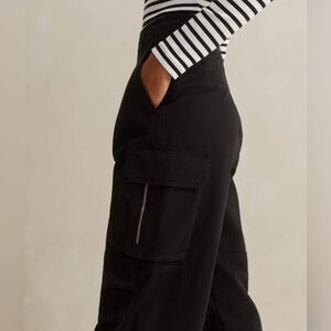 ME+EM, black cotton cargo pants, 2